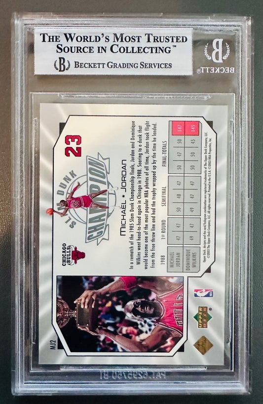 2003 Upper Deck All-Star Game Michael Jordan/1988 #MJ2 BGS 9