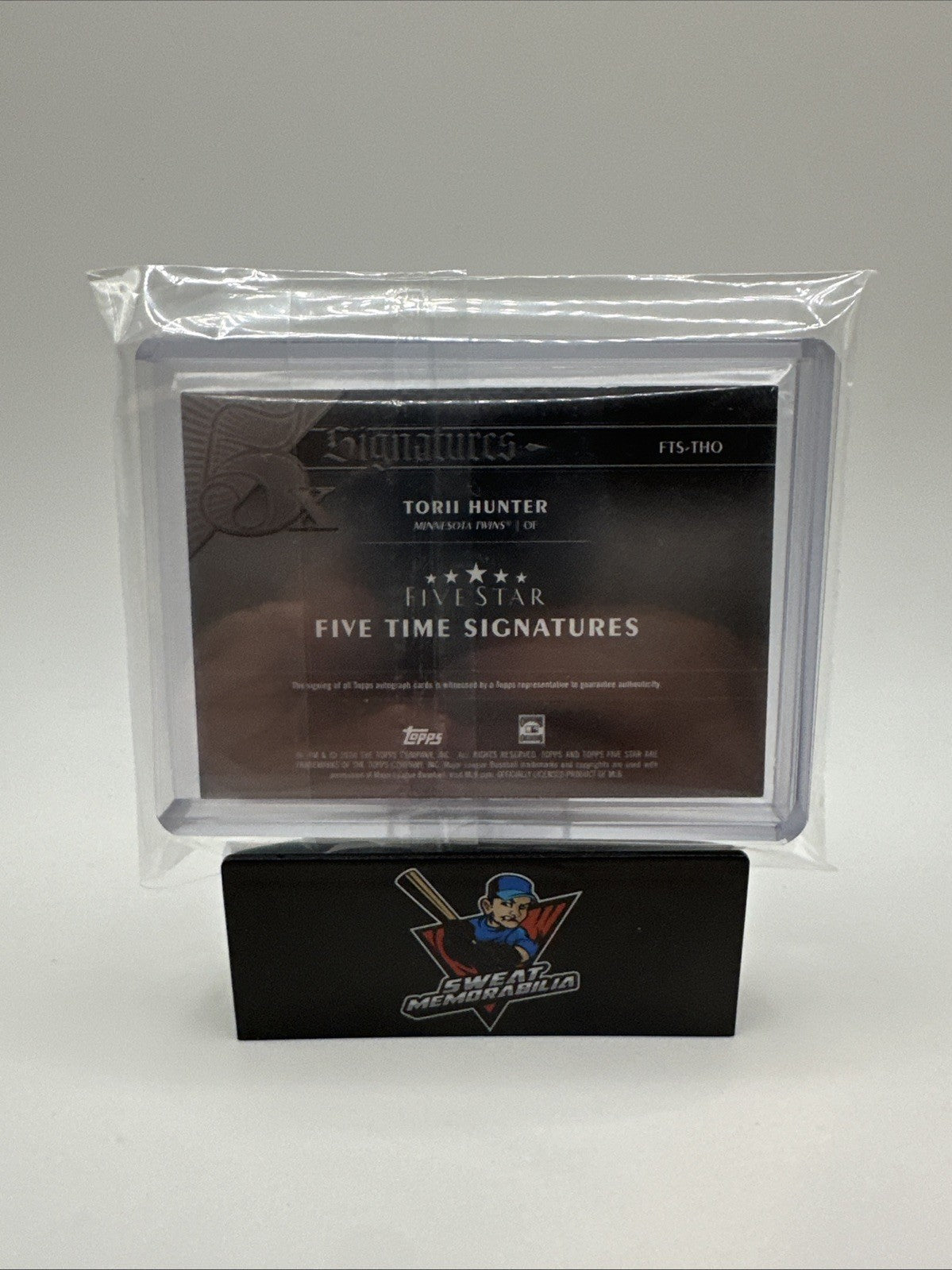2024 TOPPS FIVE STAR TORII HUNTER 5 FIVE TIME SIGNATURES AUTO /50
