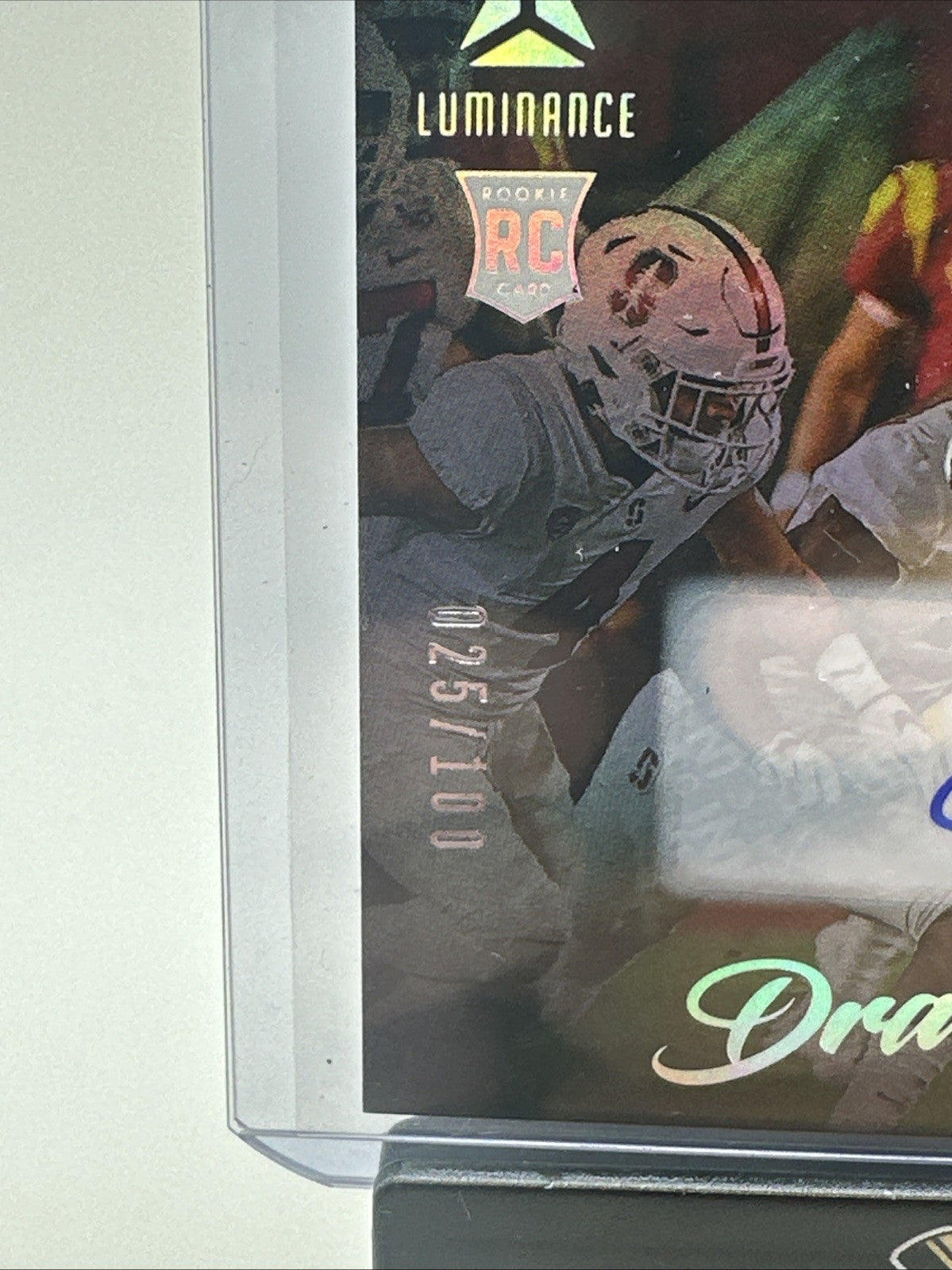 2022 Drake London Panini Luminance Rookie Auto 25/100