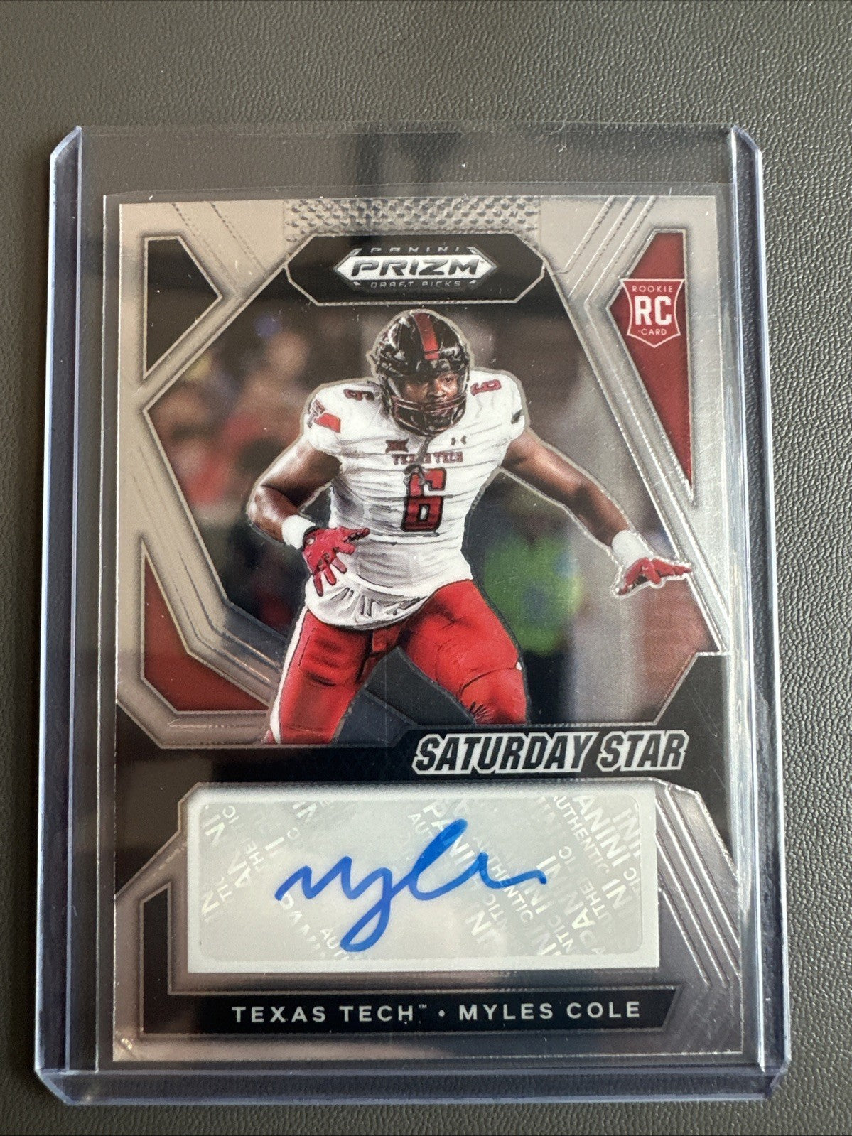2024 Panini Prizm Saturday Star Auto Myles Cole #SSS-MCE Prizm