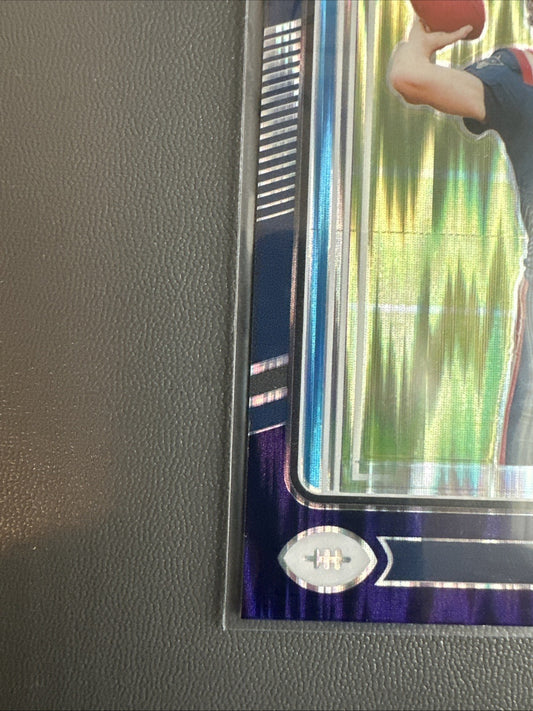 2024 Panini Donruss Optic - Rated Rookie Drake Maye (RC) #229, Purple Shock