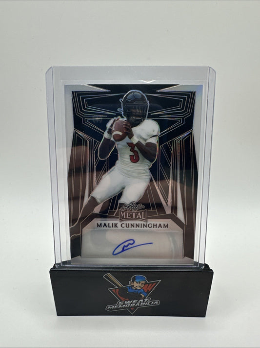 2023 Leaf Metal Football MALIK CUNNINGHAM Auto 3/5