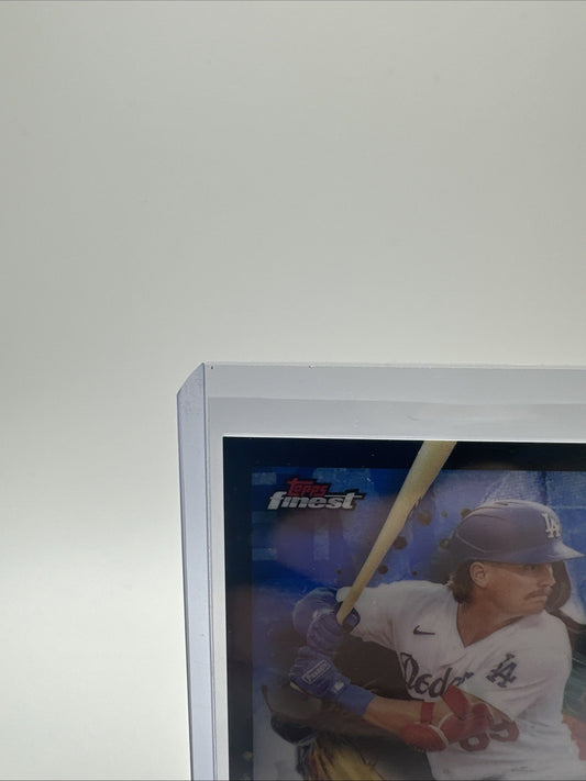 2024 Topps Finest Jonny DeLuca Rookie RC Autograph Rare Blue Refractor /99