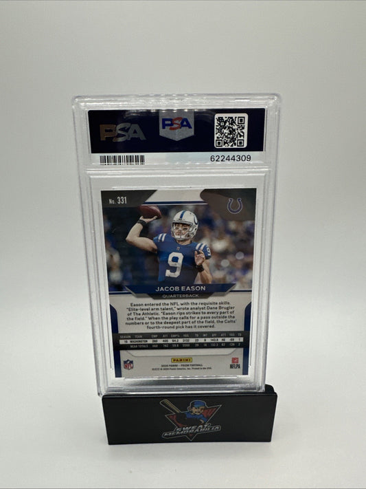 Jacob Eason 2020 Panini Prizm #331 PSA 10 GEM MINT