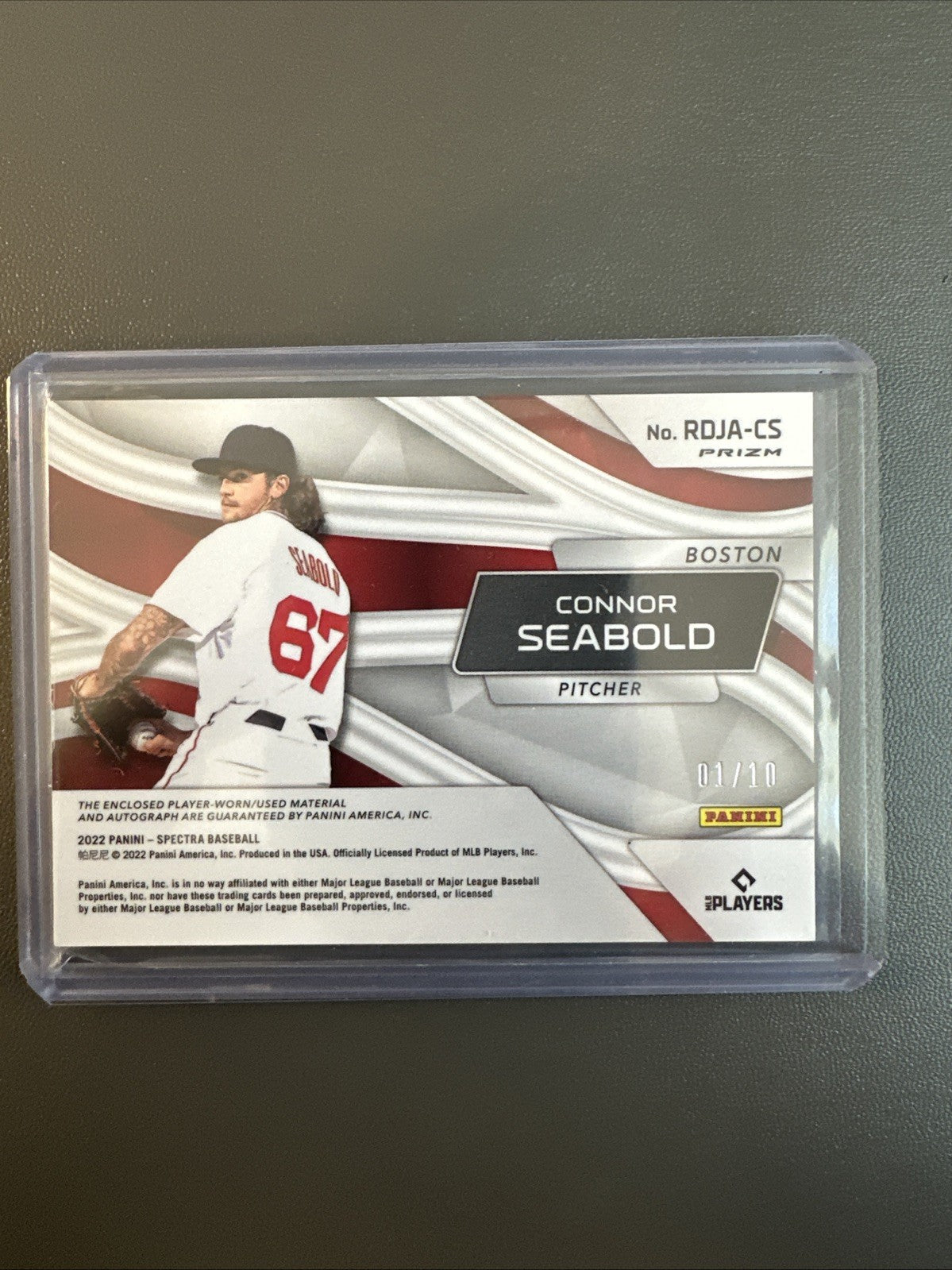 Connor Seabold RC Spectra Dual Rookie Patch Auto 2022 Chronicles /10