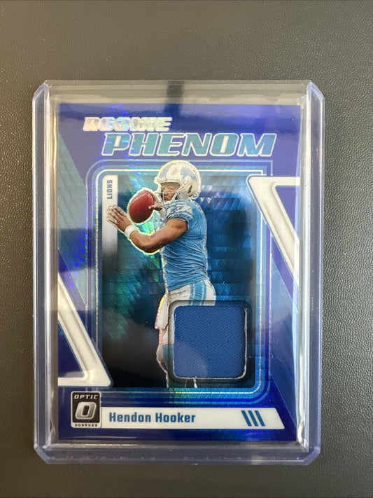 2023 Panini Donruss Optic - Rookie Phenoms Blue Hyper Prizm #RP-HH Hendon Hooker