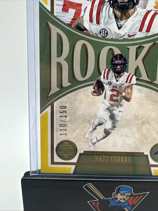 Matt Corral Chrome Premium Edition 2022 Panini Legacy #142 Panthers RC 110/150
