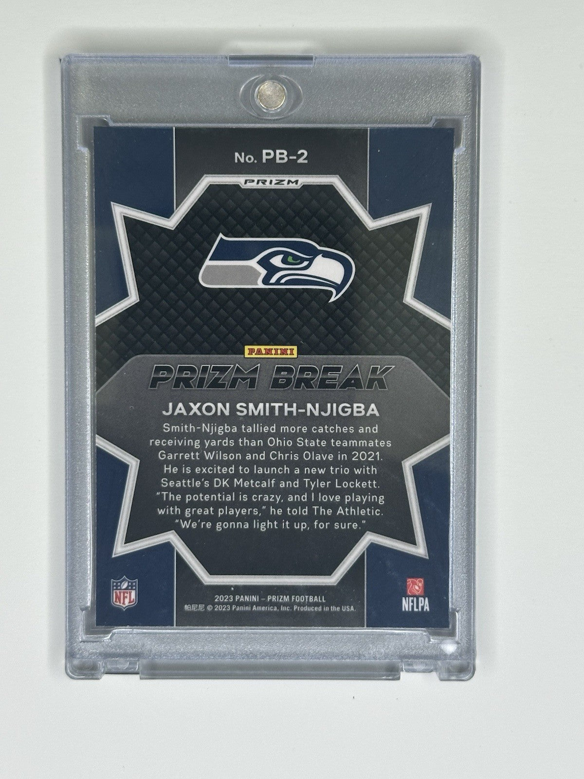 2023 Panini Prizm Jaxon Smith Njigba Prizm Break Green #PB-2