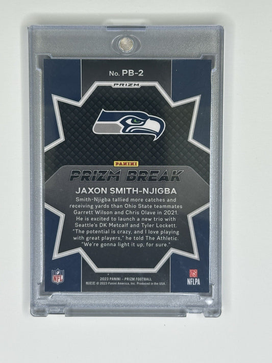 2023 Panini Prizm Jaxon Smith Njigba Prizm Break Green #PB-2