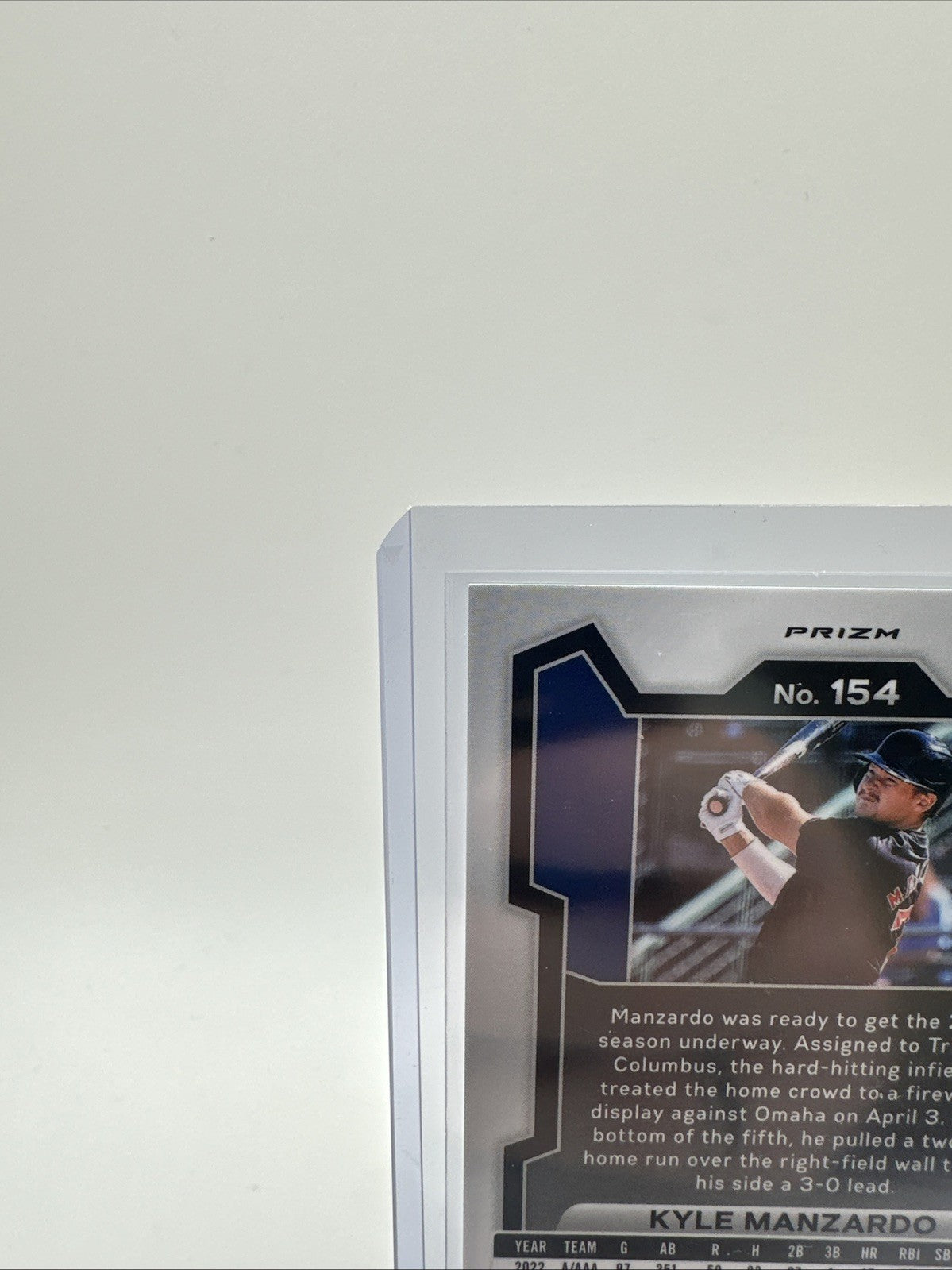 Kyle Manzardo (RC) 2024 Panini Prizm Baseball Green Pulsar Prizm /75