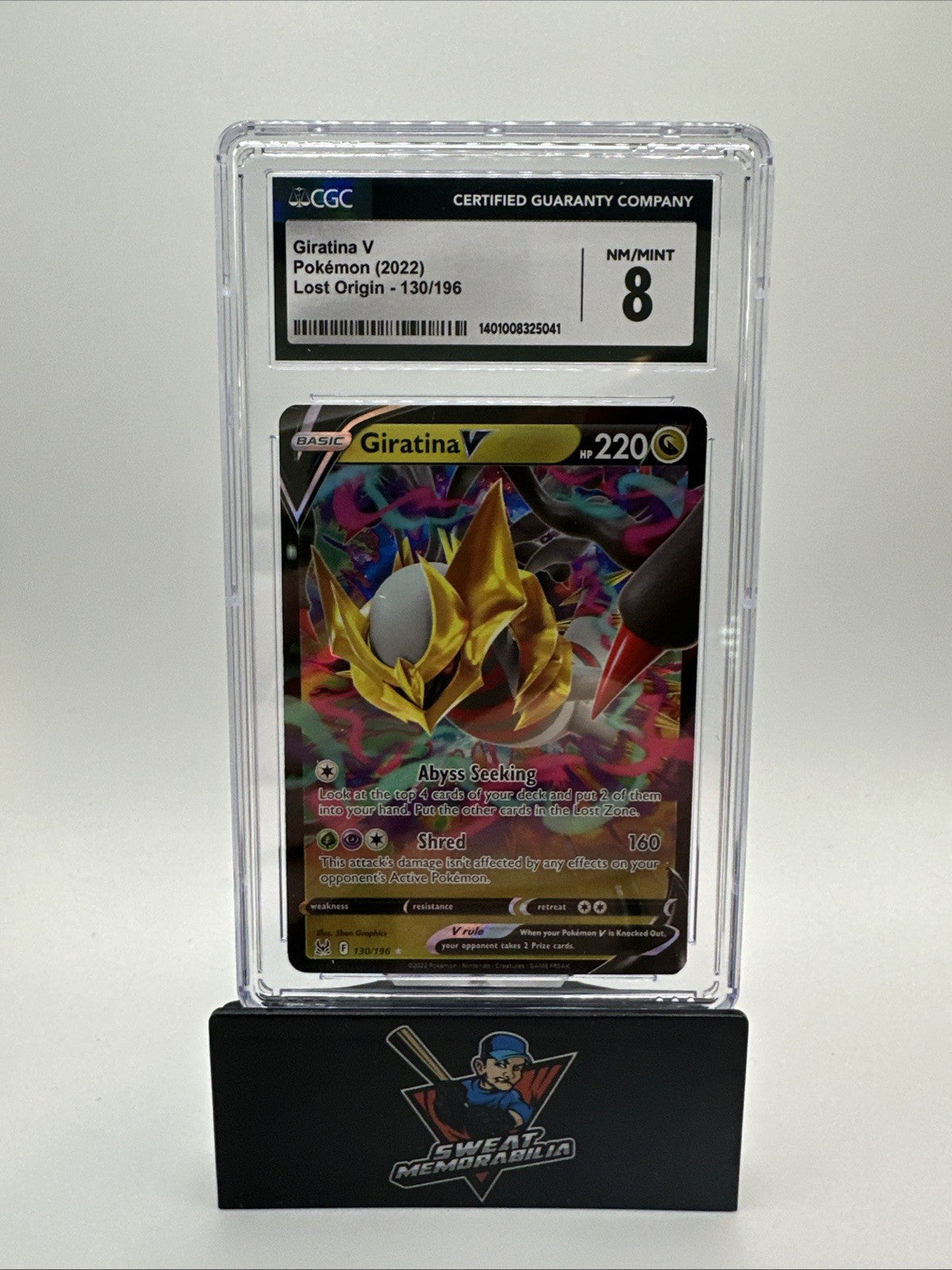 2022 Pokemon Giratina V Lost Origin #130/196 Ultra Rare CGC 8