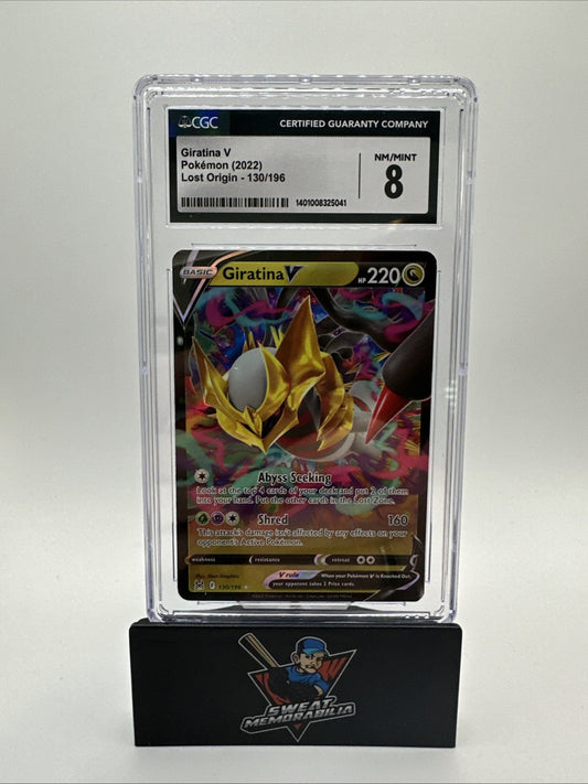 2022 Pokemon Giratina V Lost Origin #130/196 Ultra Rare CGC 8