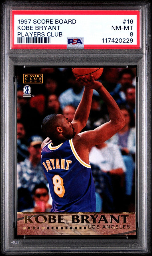 1997 Score Board Players Club Kobe Bryant #16 PSA 8