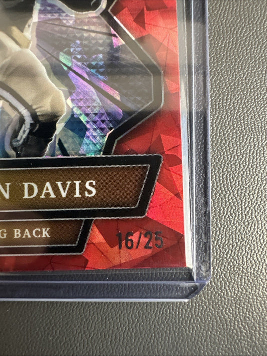 2021 Re’mahn Davis Wild Card Collegiate NIL ROOKIE RC Vanderbilt 16/25