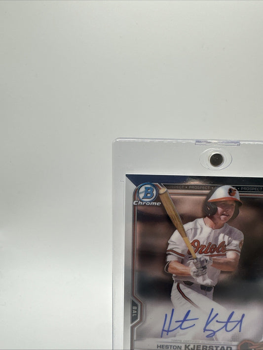 Heston Kjerstad 2021 Bowman Chrome Auto W/ Mag Orioles