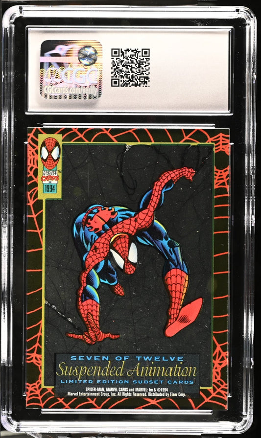 1994 Fleer Amazing Spider-Man 1st Edition Spider-Man #7 of 12 CGC 7