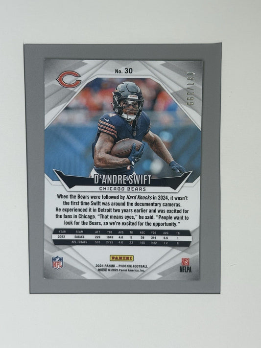 2024 Panini Phoenix D'Andre Swift Hyper Prizm 81/399 #30