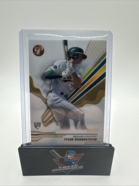 2024 Topps Pristine - Tyler Soderstrom #195 True Blue /50 RC