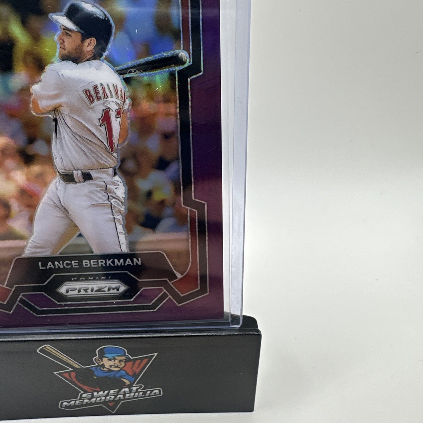 Lance Berkman 2024 Panini Prizm #258 Purple Prizm 76/99