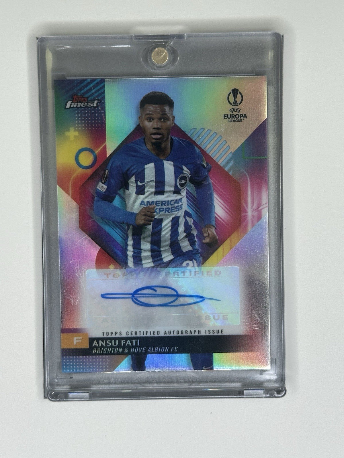 2023-24 Topps Finest Ansu Fati Auto. Prizm