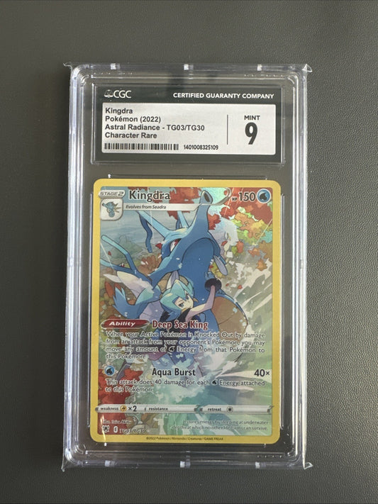 Kingdra Pokémon (2022) Astral Radiance - TG03/TG30 Character Rare CGC 9