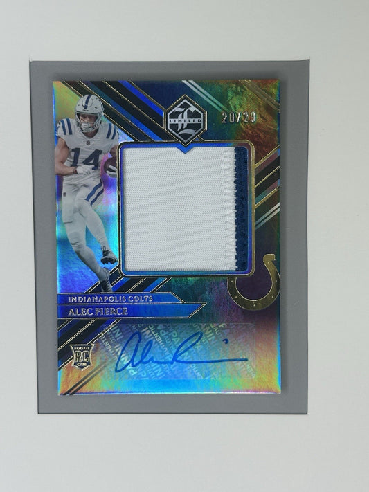 2022 Panini Alec Pierce Jumbo Rookie Patch Autograph (RPA) 20/29