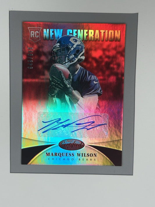 2013 Panini Certified - New Generation Marquess Wilson #264 Auto 949/999