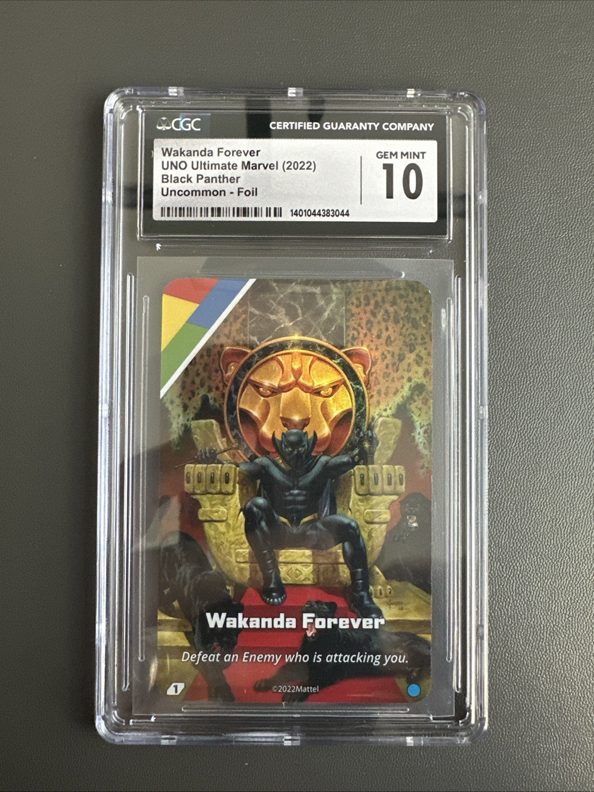 UNO Ultimate Marvel 2022 Wakanda Forever FOIL Card Uncommon CGC 10