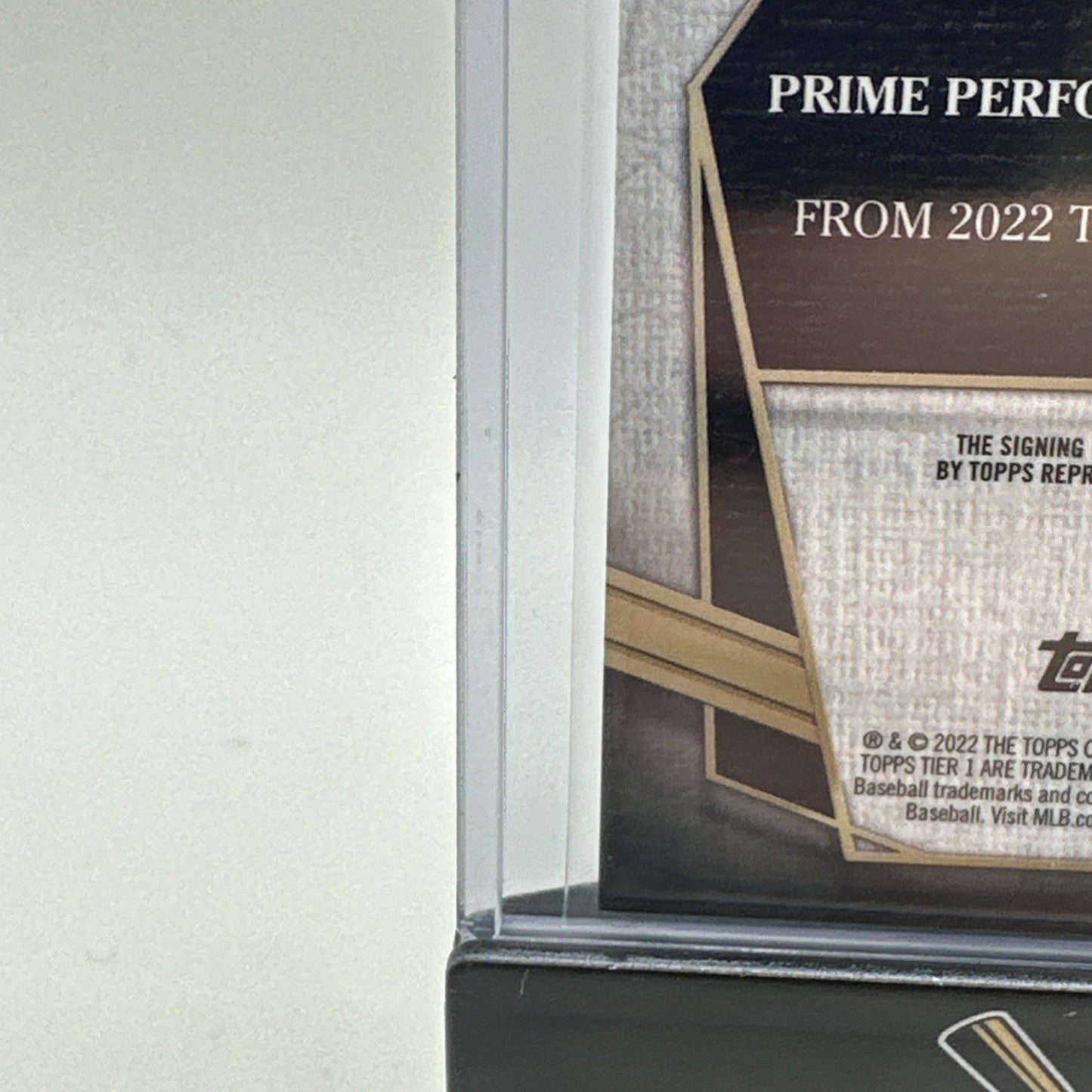 2022 Topps Tier One Prime Performers Auto 074/299 Juan Gonzalez #PPA-JG Auto