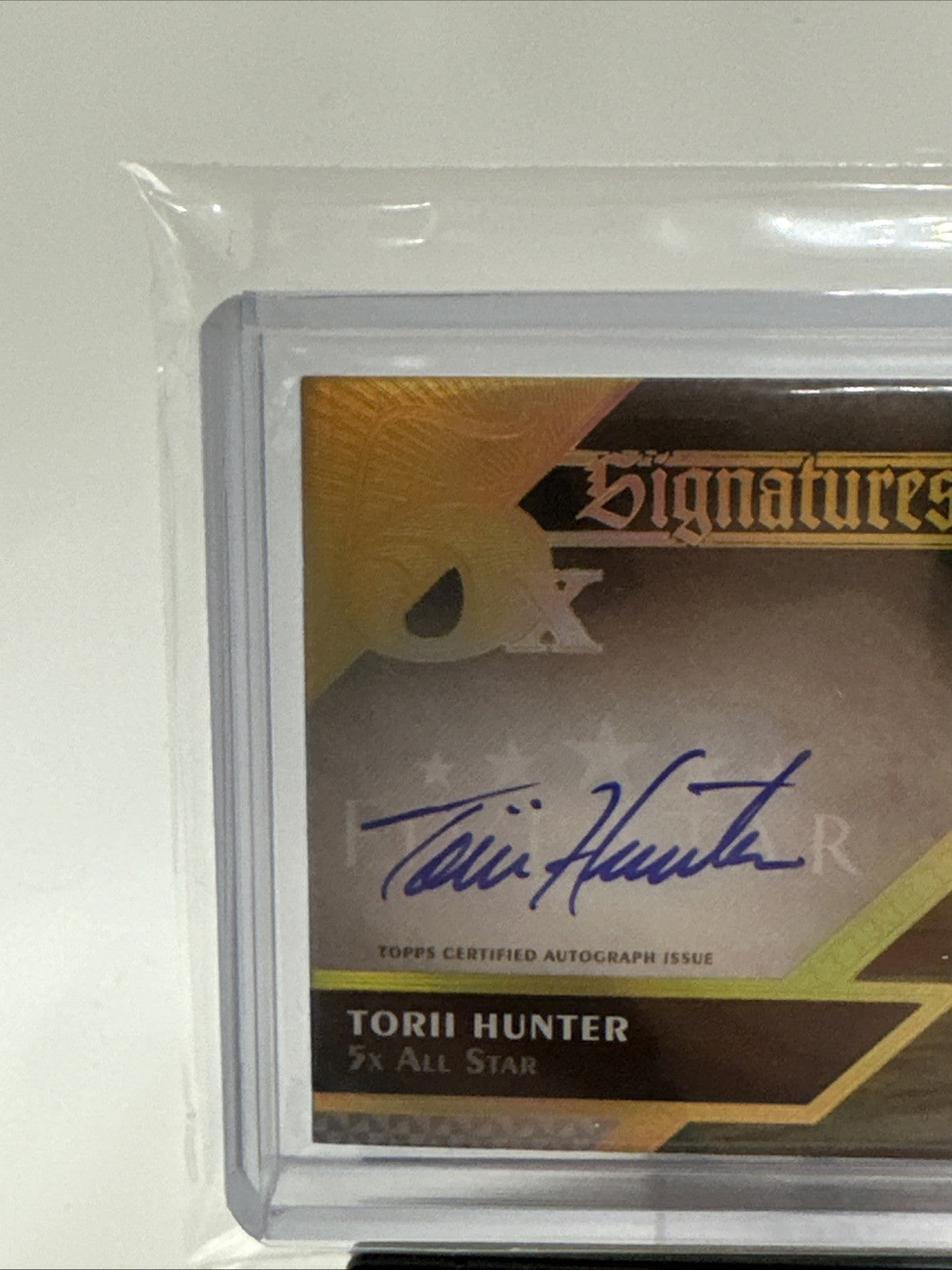 2024 TOPPS FIVE STAR TORII HUNTER 5 FIVE TIME SIGNATURES AUTO /50