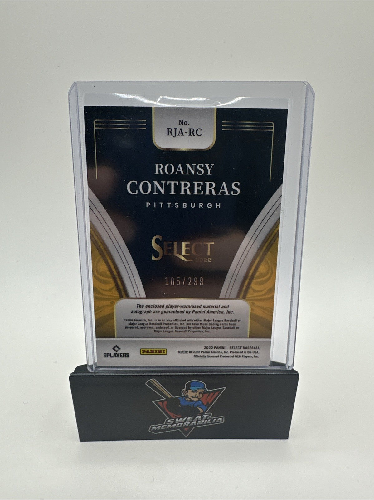 2022 Panini Select Roansy  Contreas Autographed Relic Rookie Card /299
