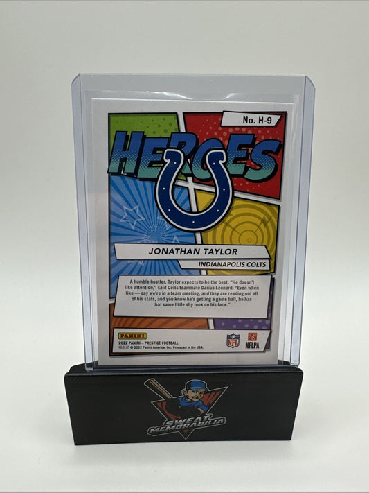 2022 PRESTIGE JONATHAN TAYLOR HEROES SILVER HOLO #H-9