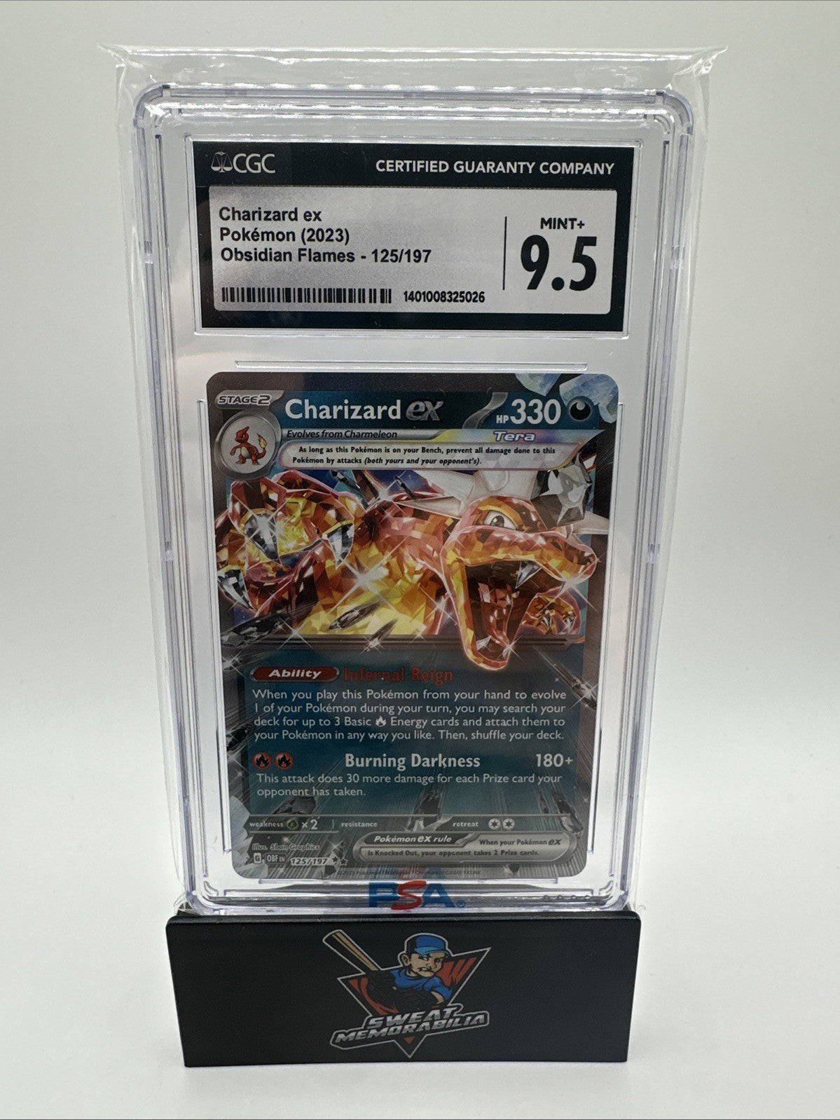 Pokemon TCG Charizard EX Paldean Fates #54 CGC Graded 9.5 X 1