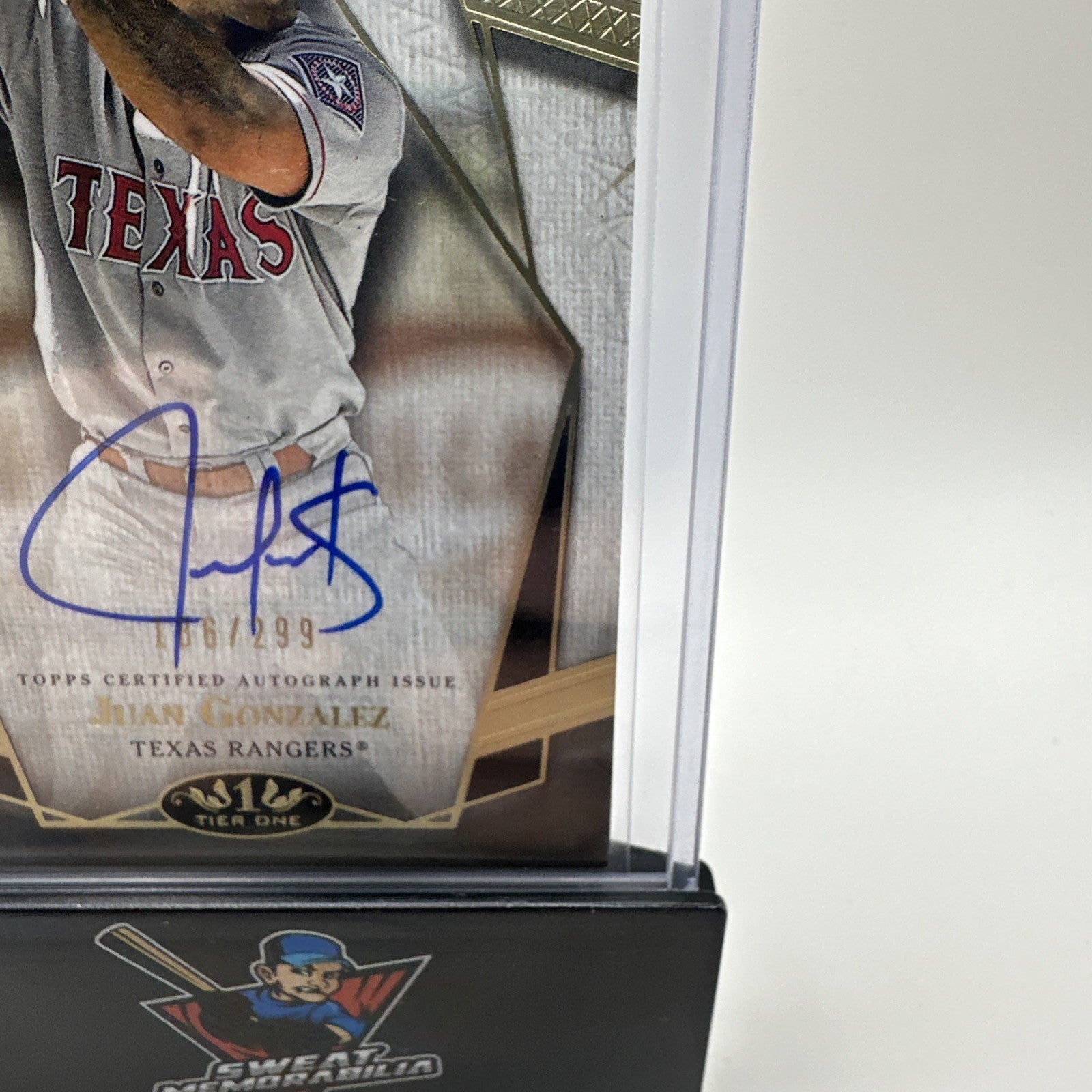 2022 Topps Tier One Prime Performers Auto 074/299 Juan Gonzalez #PPA-JG Auto