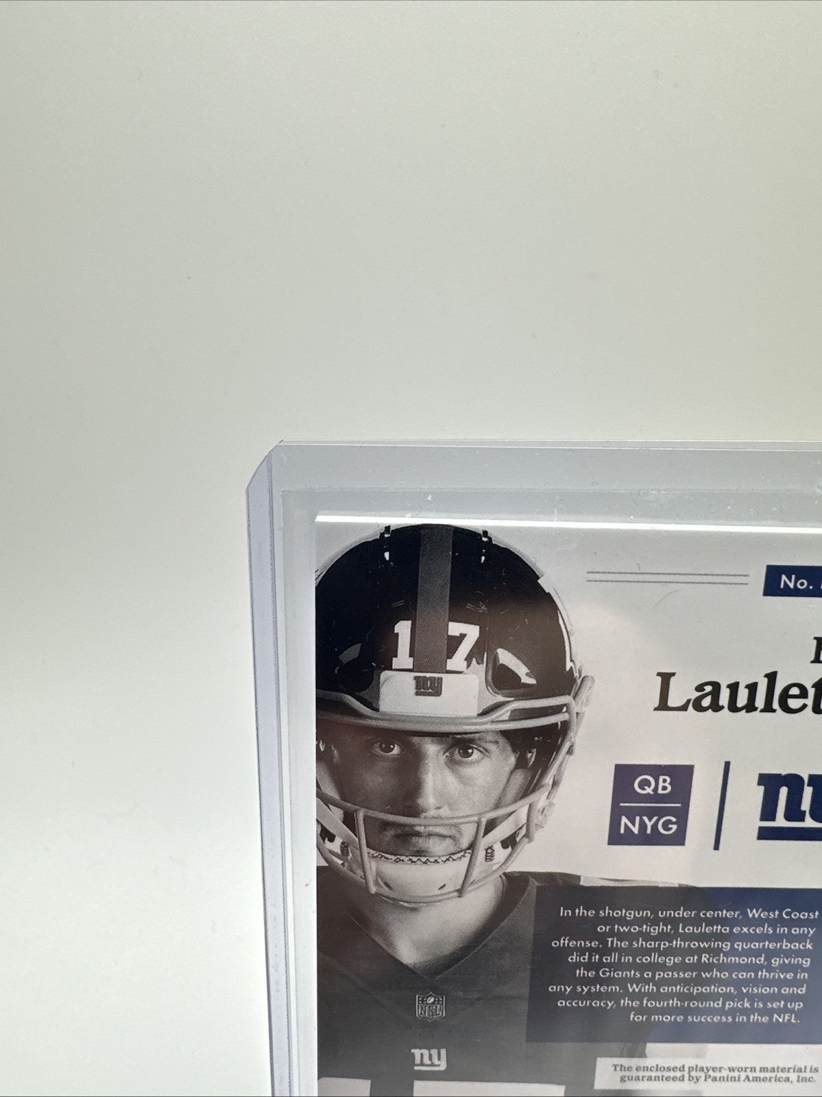 2018 Panini Encased Rookie Triple Memorabilia /75 Kyle Lauletta #RTM-30 RC
