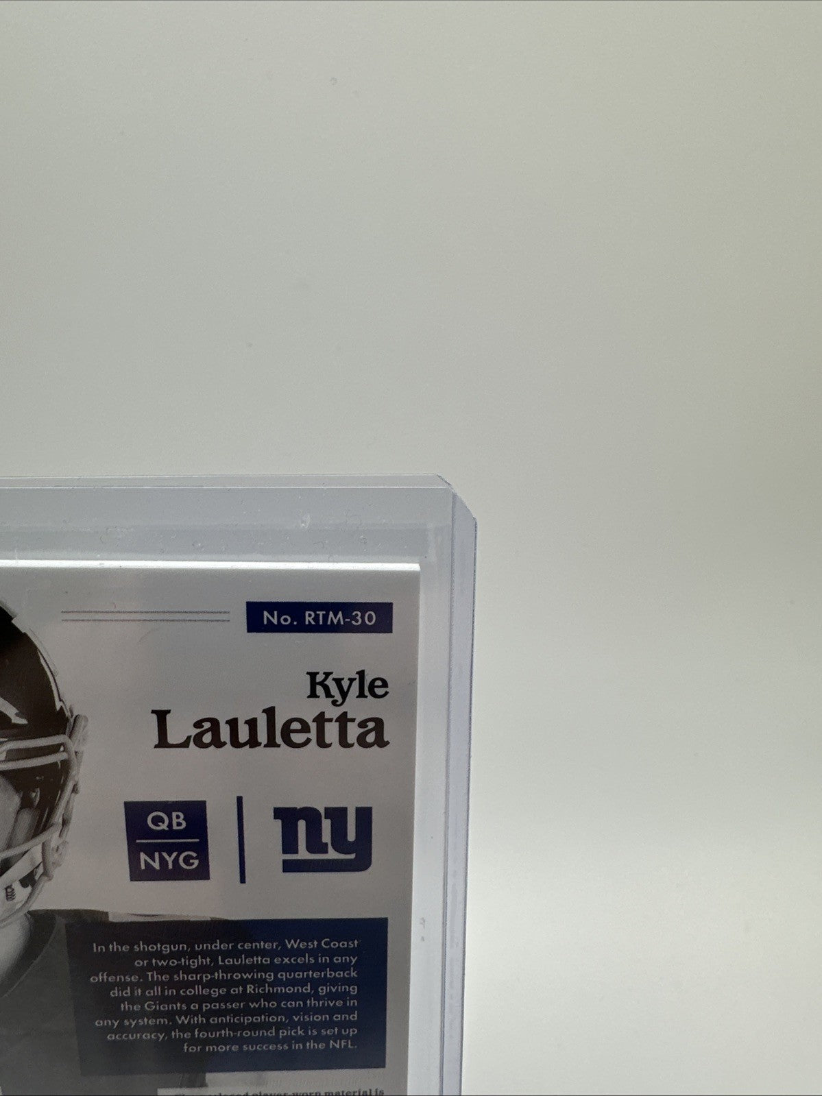 2018 Panini Encased Rookie Triple Memorabilia /75 Kyle Lauletta #RTM-30 RC