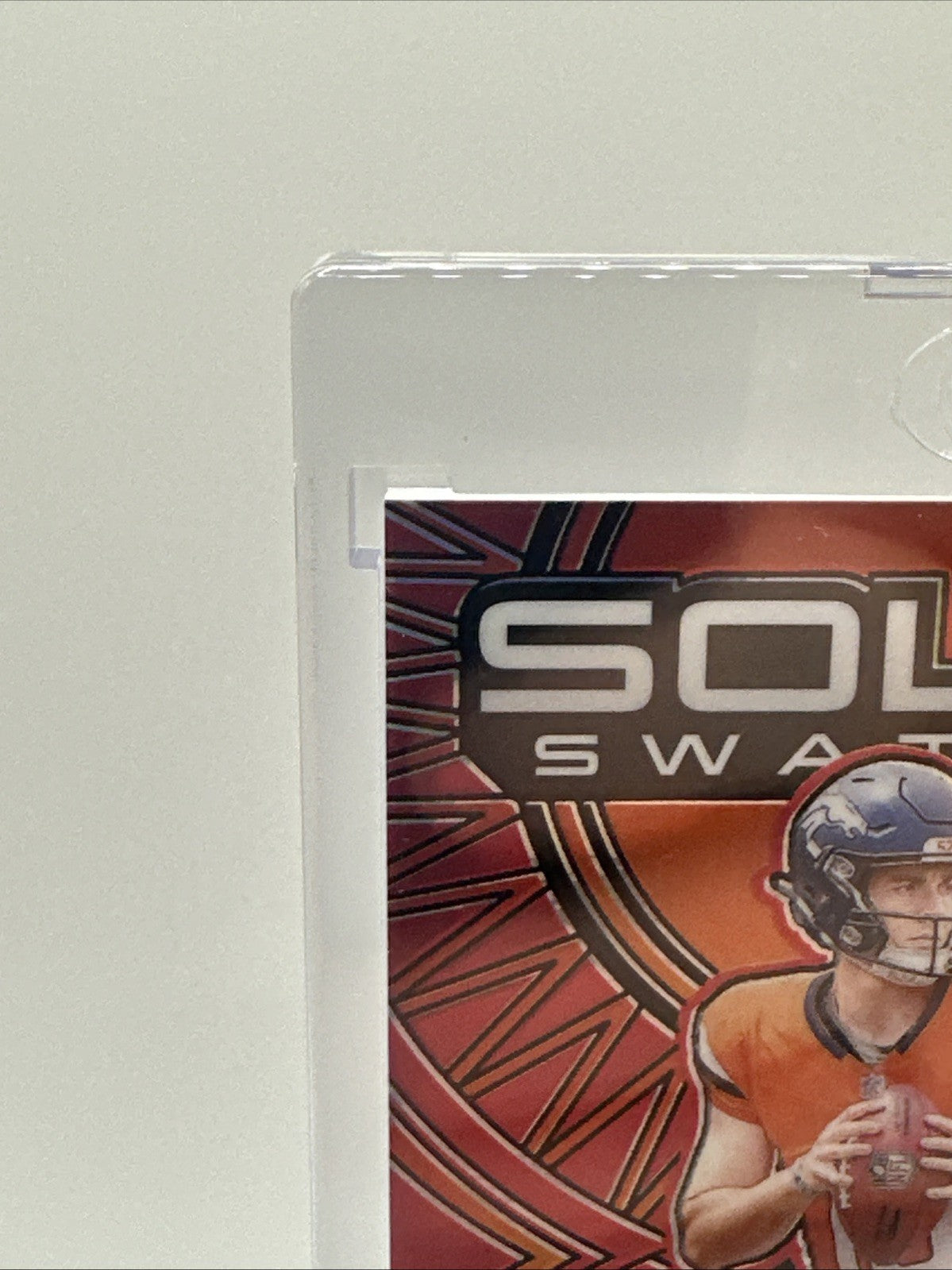 2024 Obsidian Football Bo Nix RC Solar Swatches 2 Color Patch /75 Broncos