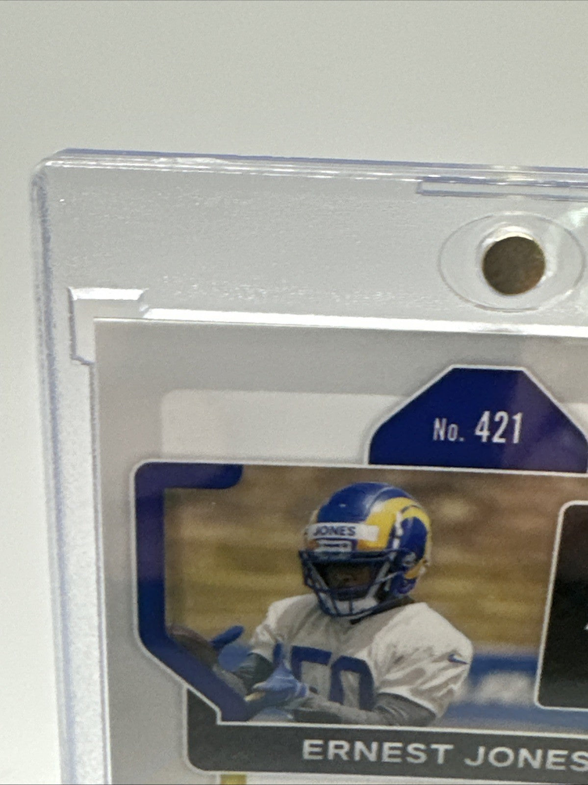 ERNEST JONES 2021 PANINI PRIZM SILVER DISCO NO HUDDLE ROOKIE AUTO RC #421
