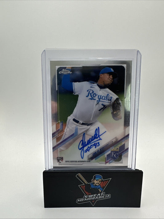 2021 Topps Chrome Carlos Hernandez Auto Autograph Rookie Card RC #RA-CHE