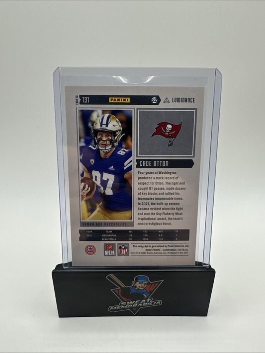 CADE OTTON 2022 Panini Luminance RARE GOLD Rookie AUTO /100 BUCCANEERS SSP