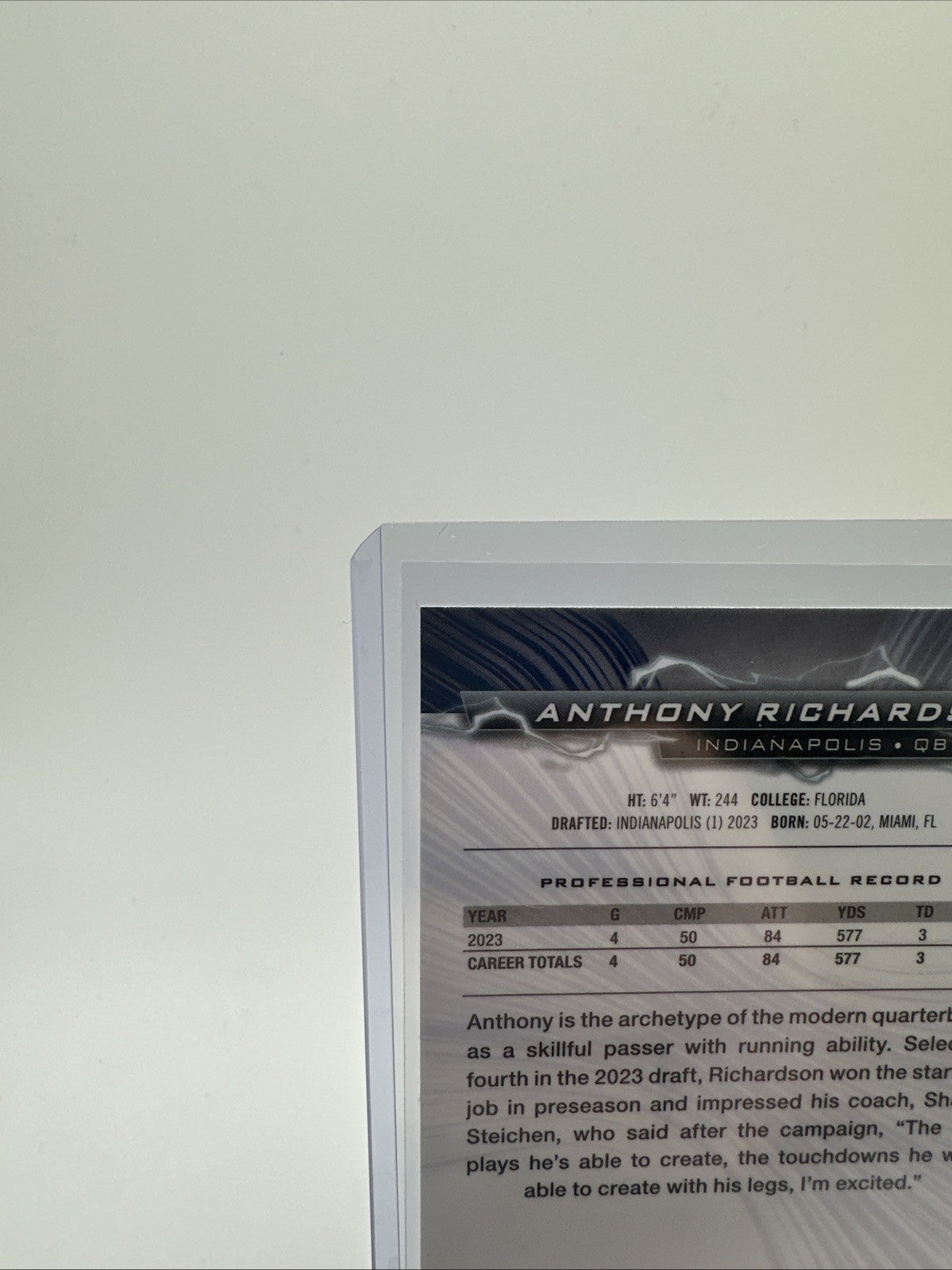 2023 Topps Composite Anthony Richardson RC Resurgence Prism Refractor #99 Colts