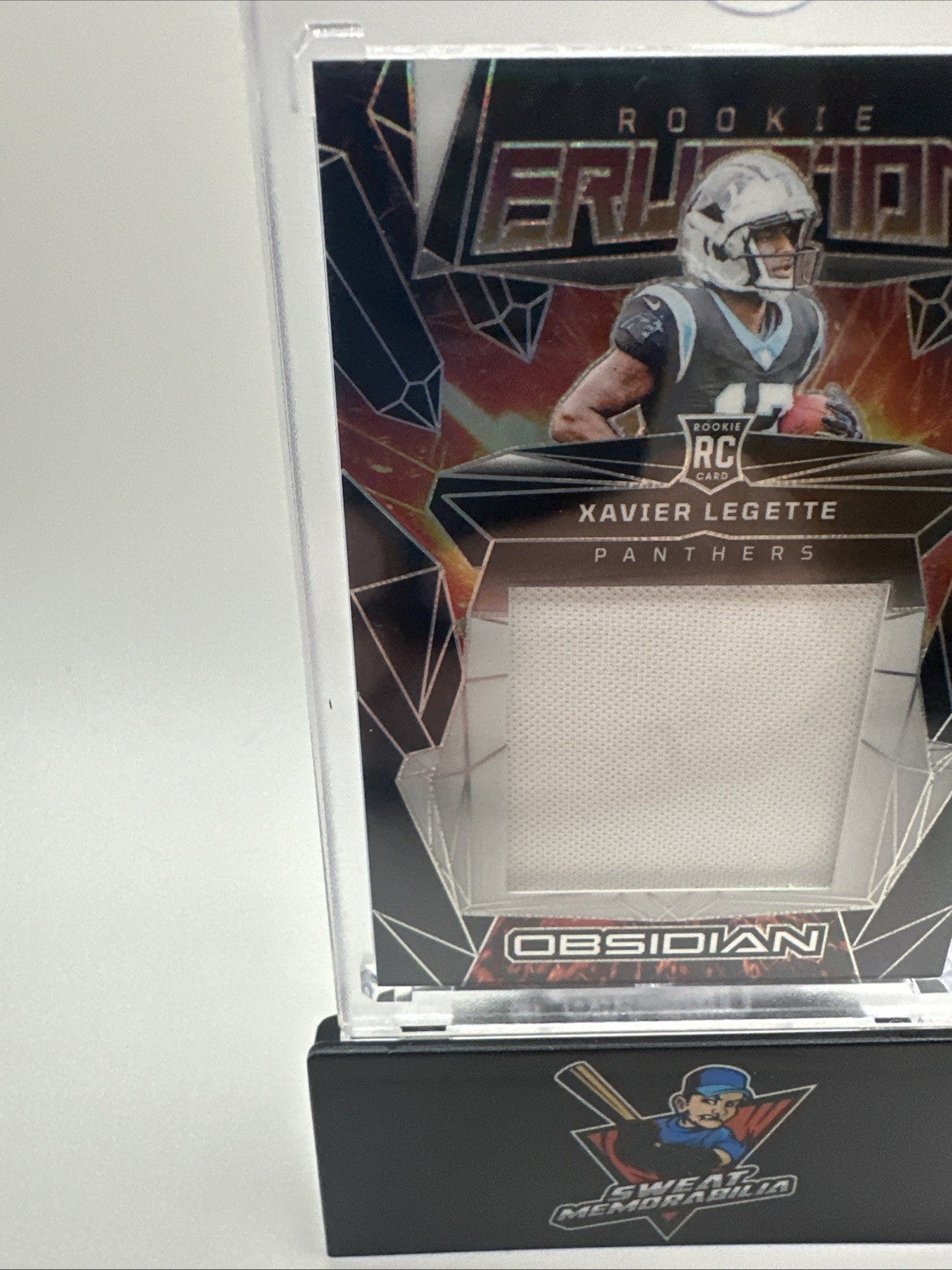2024 Panini Obsidian - Rookie Eruption Materials Xavier Legette #ERM-XLE W/Case