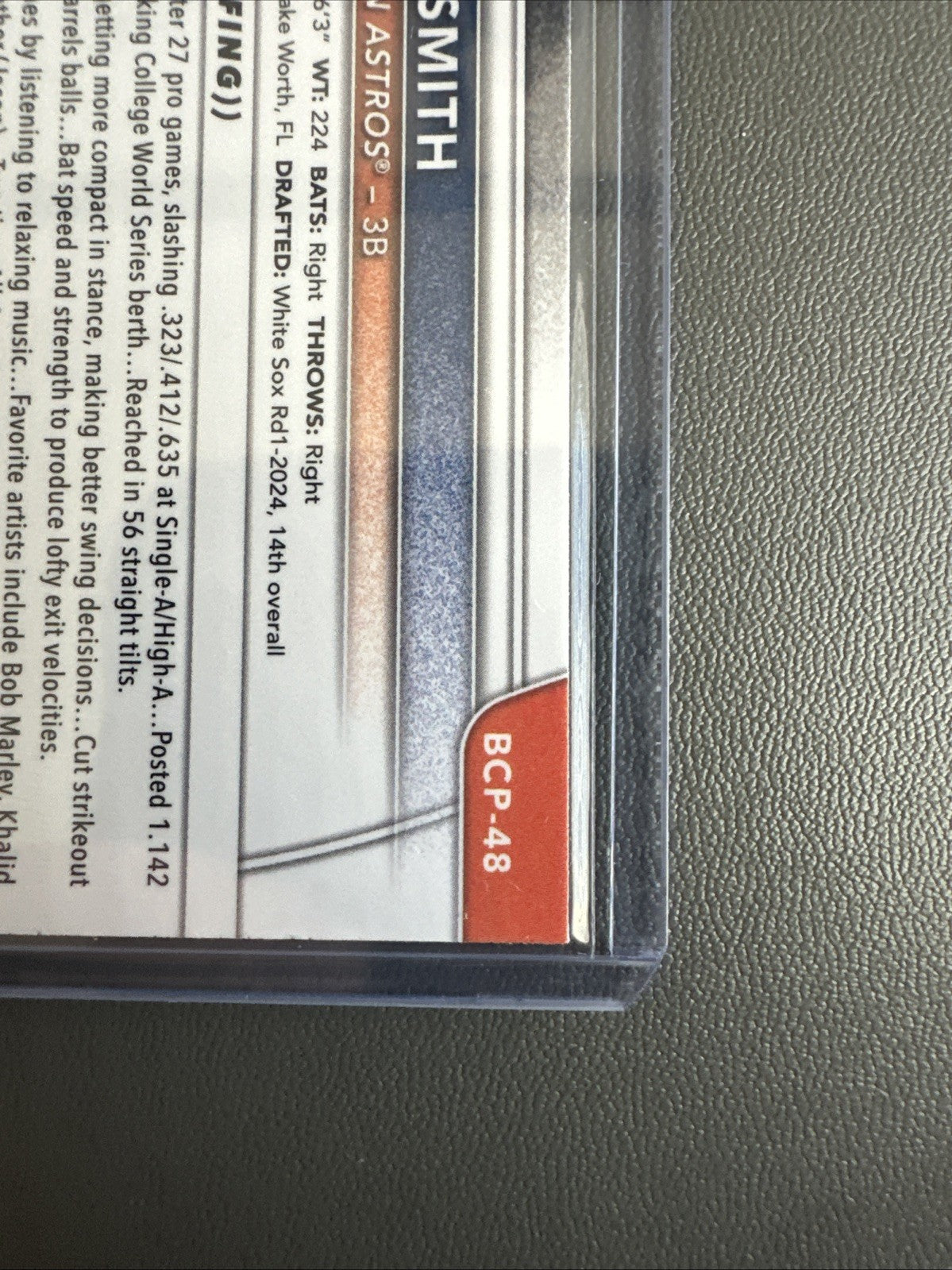 2025 Bowman Chrome Prospect #BCP-48 Cam Smith X-Fractor