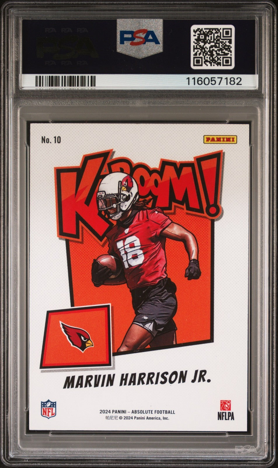2024 Panini Absolute Kaboom! Horizontal Marvin Harrison Jr. #10 PSA 10