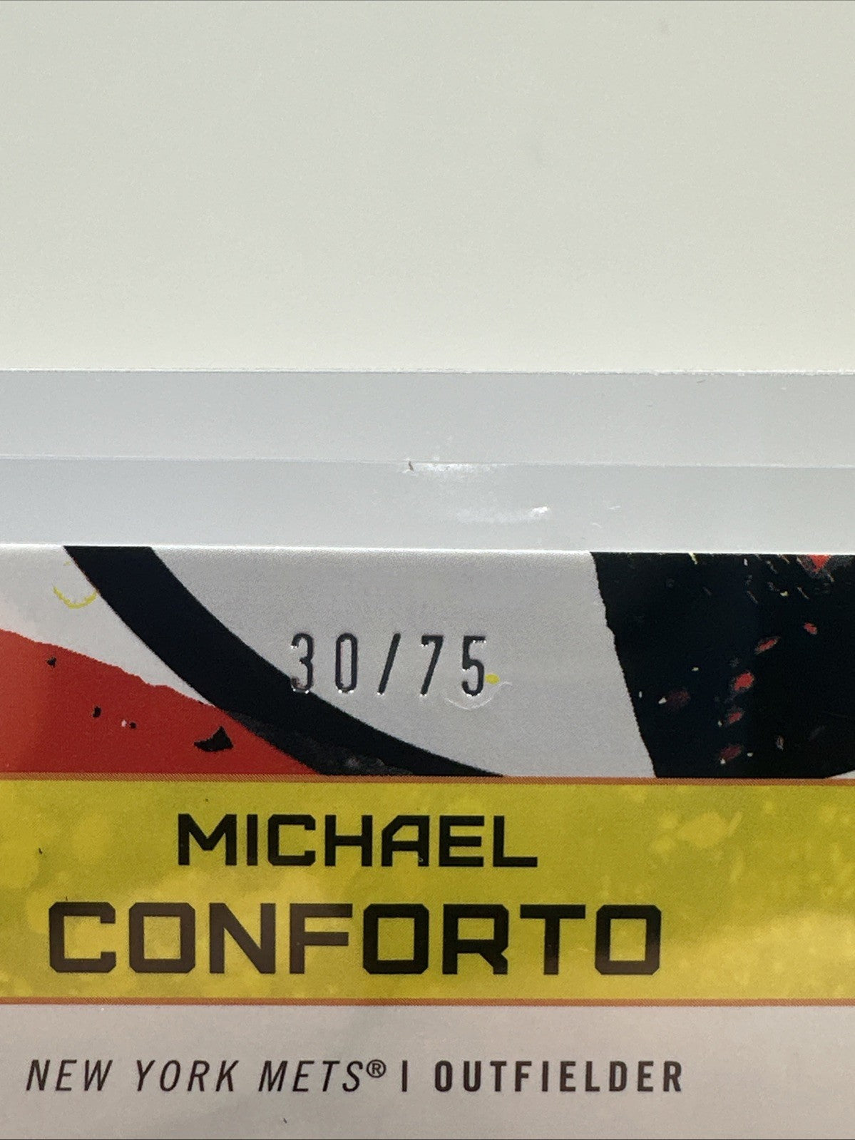 2022 Topps Fire Michael Conforto #FA-MC Auto Gold /75 New York Mets