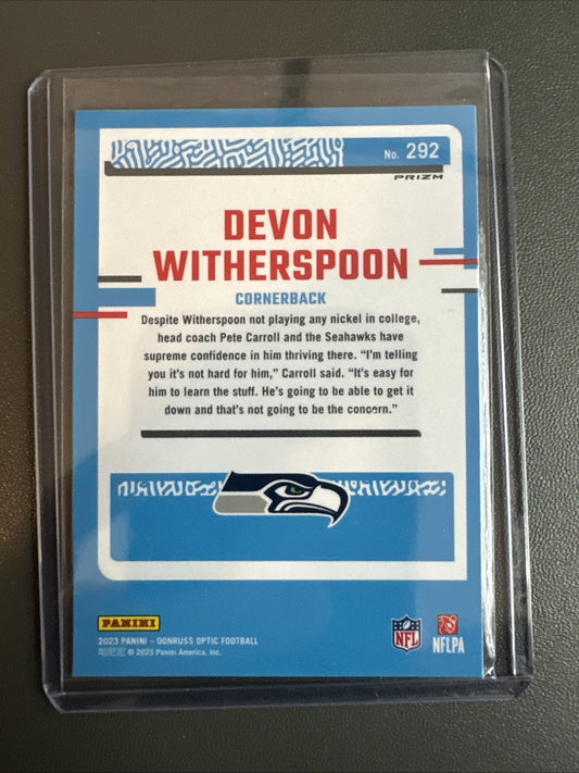 2023 Panini Donruss Optic - Rated Rookie Prizm  Devon Witherspoon