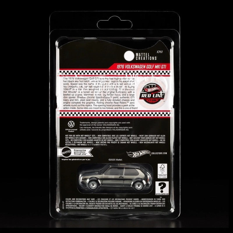 Hot Wheels 2025 RLC Exclusive 1976 Volkswagen Golf Mk1 GTI