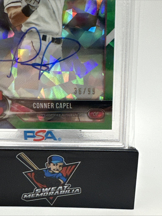 Conner Capel 2018  Bowman Chrome Auto Atomic Green Refractor 11/99 Autograph Rc