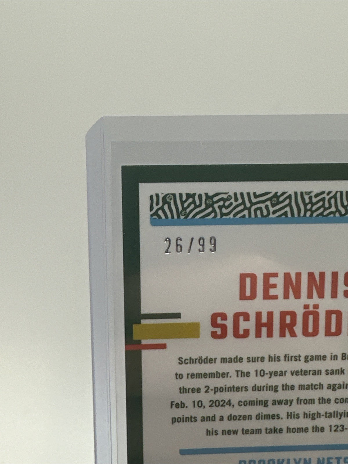 2023-24 Donruss Optic Red & Gold International /99 Dennis Schröder