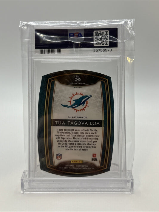 TUA TAGOVAILOA 2020 PANINI SELECT #245 DIE-CUT ROOKIE RED PRIZM RC